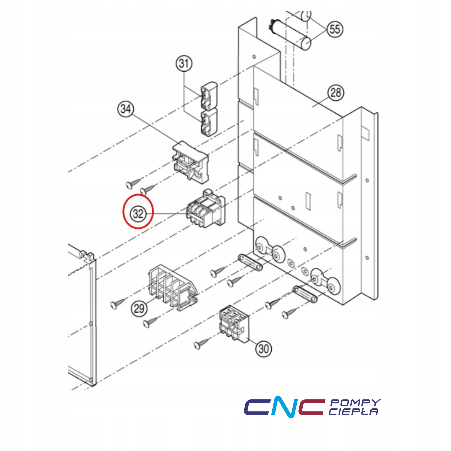 K6C3A8A00001 – Przekaźnik Electro-Magnetic Switch do jedn. zewn. Panasonic
