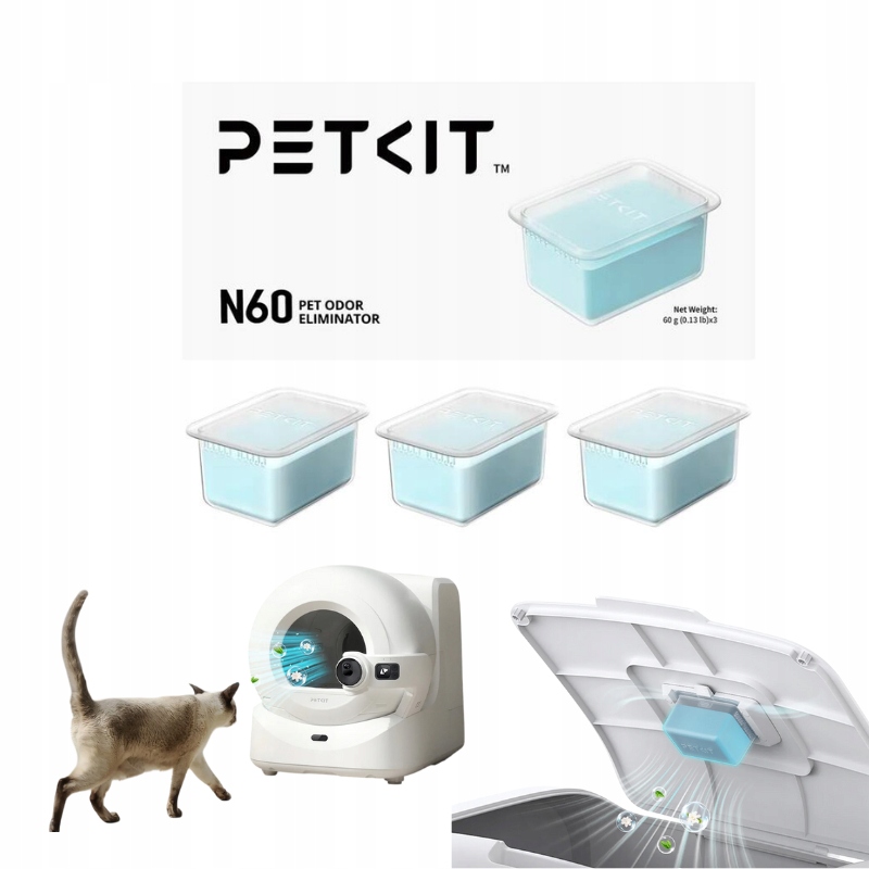 Levně Eliminátor pachů N60 Do kyvety Petkit Purobot Ultra 3 ks