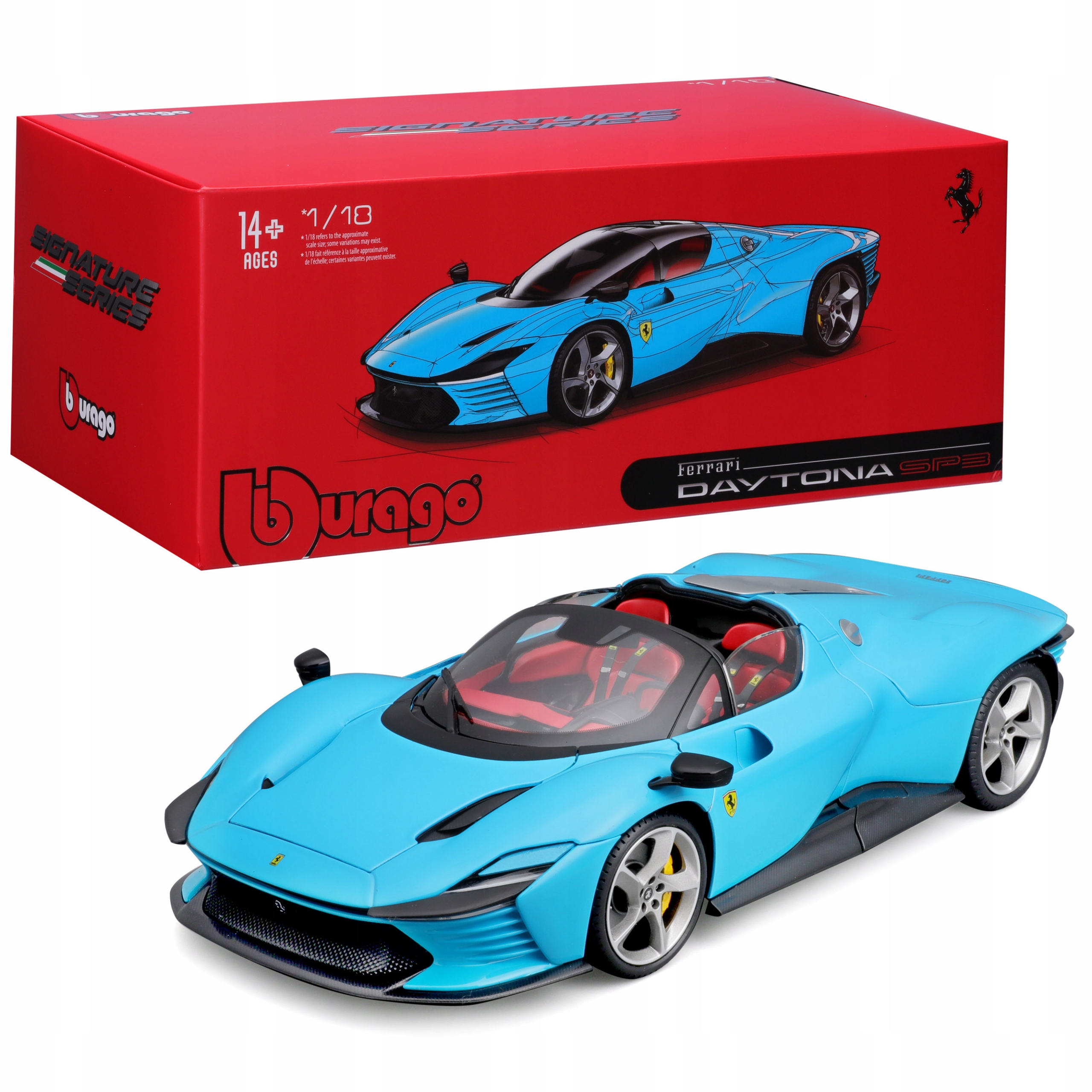 Ferrari Daytona SP3 Blue 1:18 Bburago