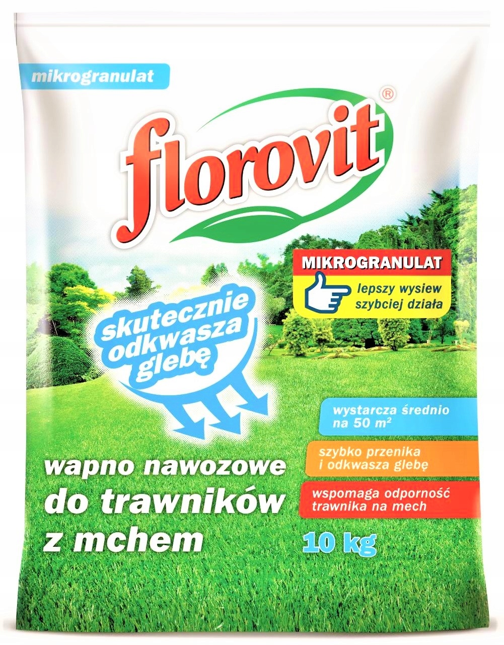 

Florovit Wapno Do Trawników Trawy Z Mchem 10KG