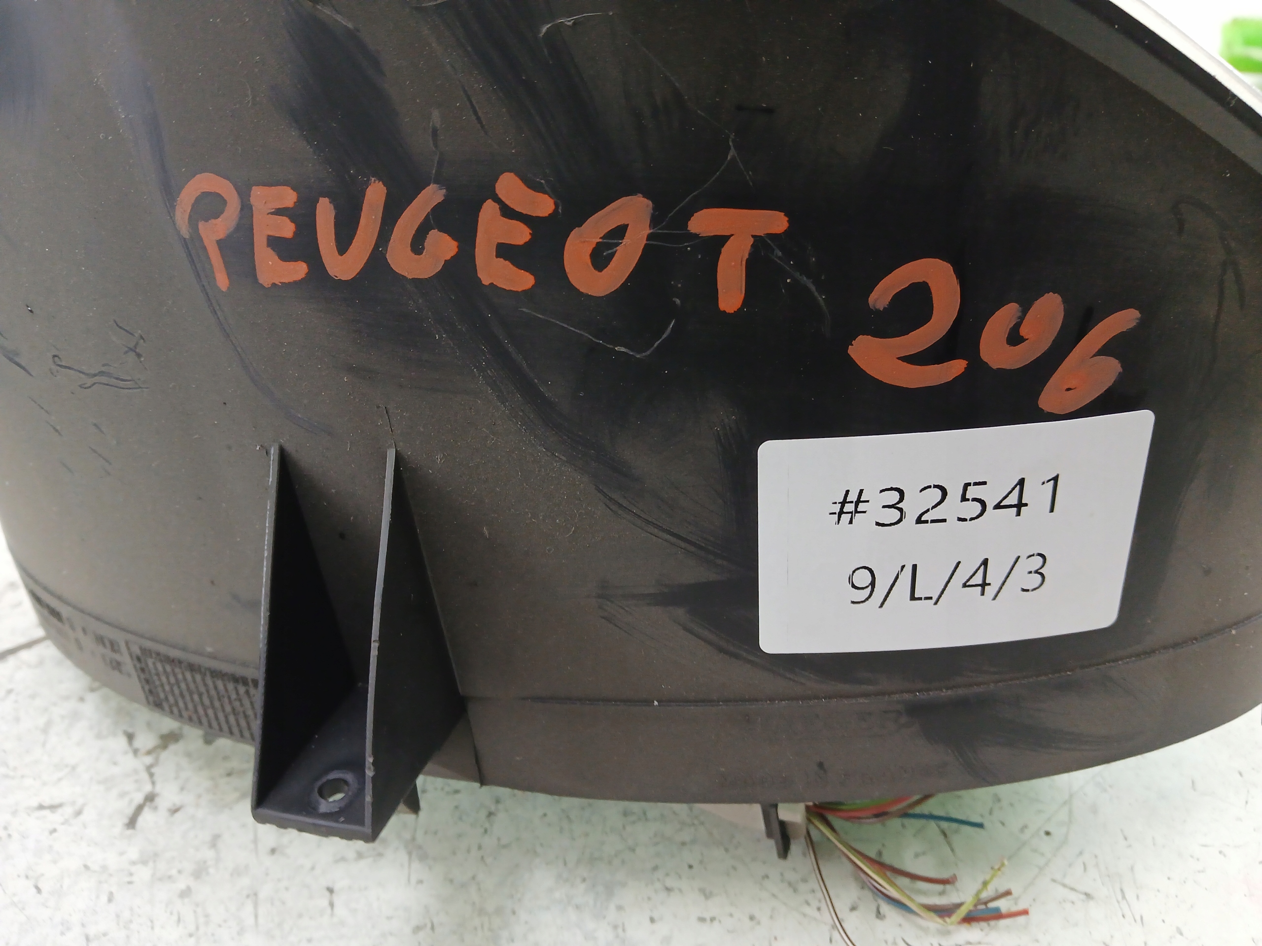 PEUGEOT 206 1.4 HDI dials dials 9651740080