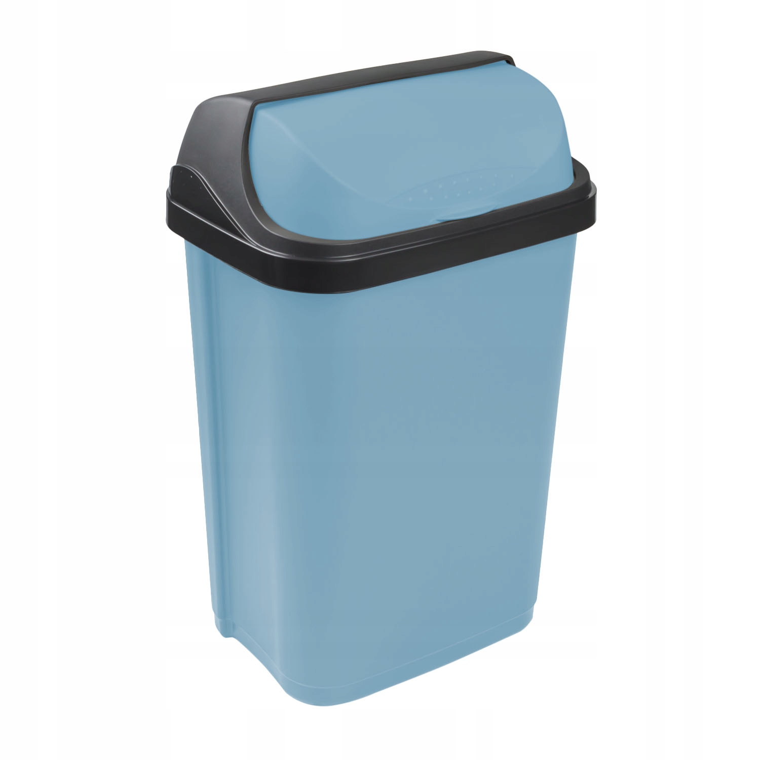 Levně Odpadkový koš Rasmus s otočným víkem, modrý, 50 l