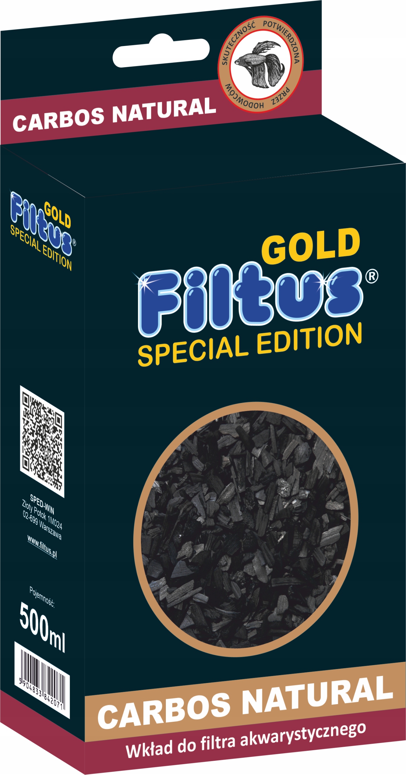 

Carbos Natural 500ml Filtus Węgiel Aktywny grys