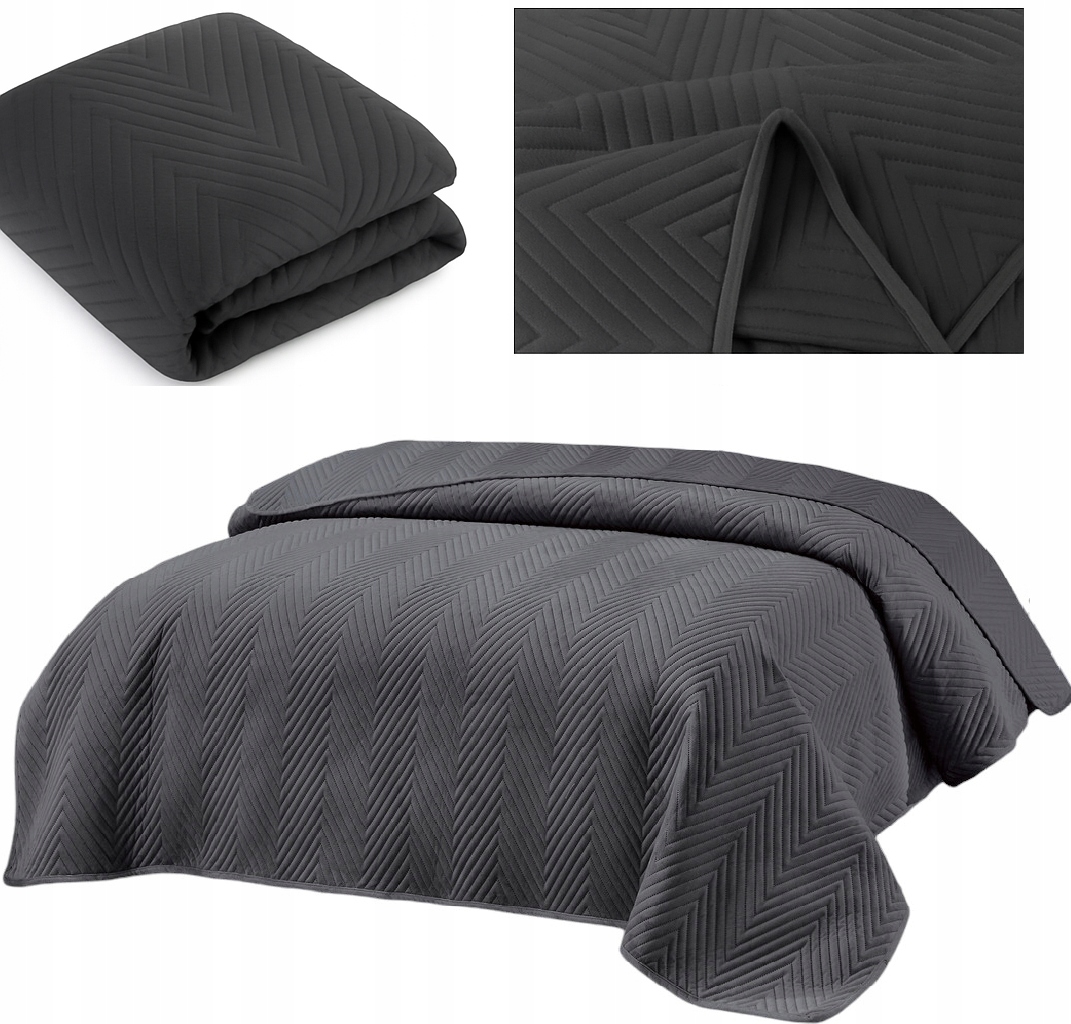 Velurová Přikrývka Na Postel Pled 200 x 220 cm Prošívaná Kapa Velvet Měkká Deka