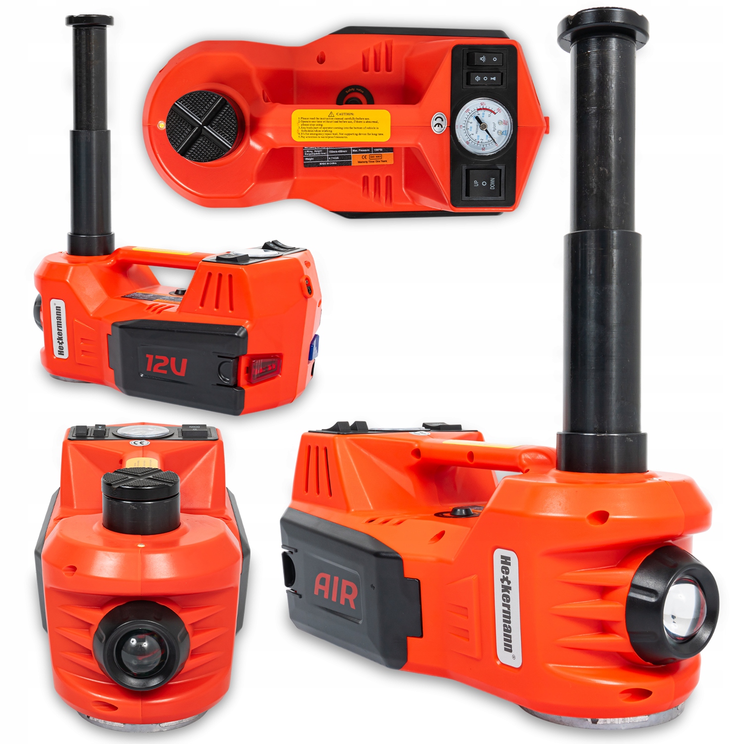 PODNOŚNIK SAMOCHODOWY LEWAREK PUNKTOWY HYDRAULICZNY 12V 5T + KLUCZ DO KÓŁ EAN (GTIN) 5903864751543