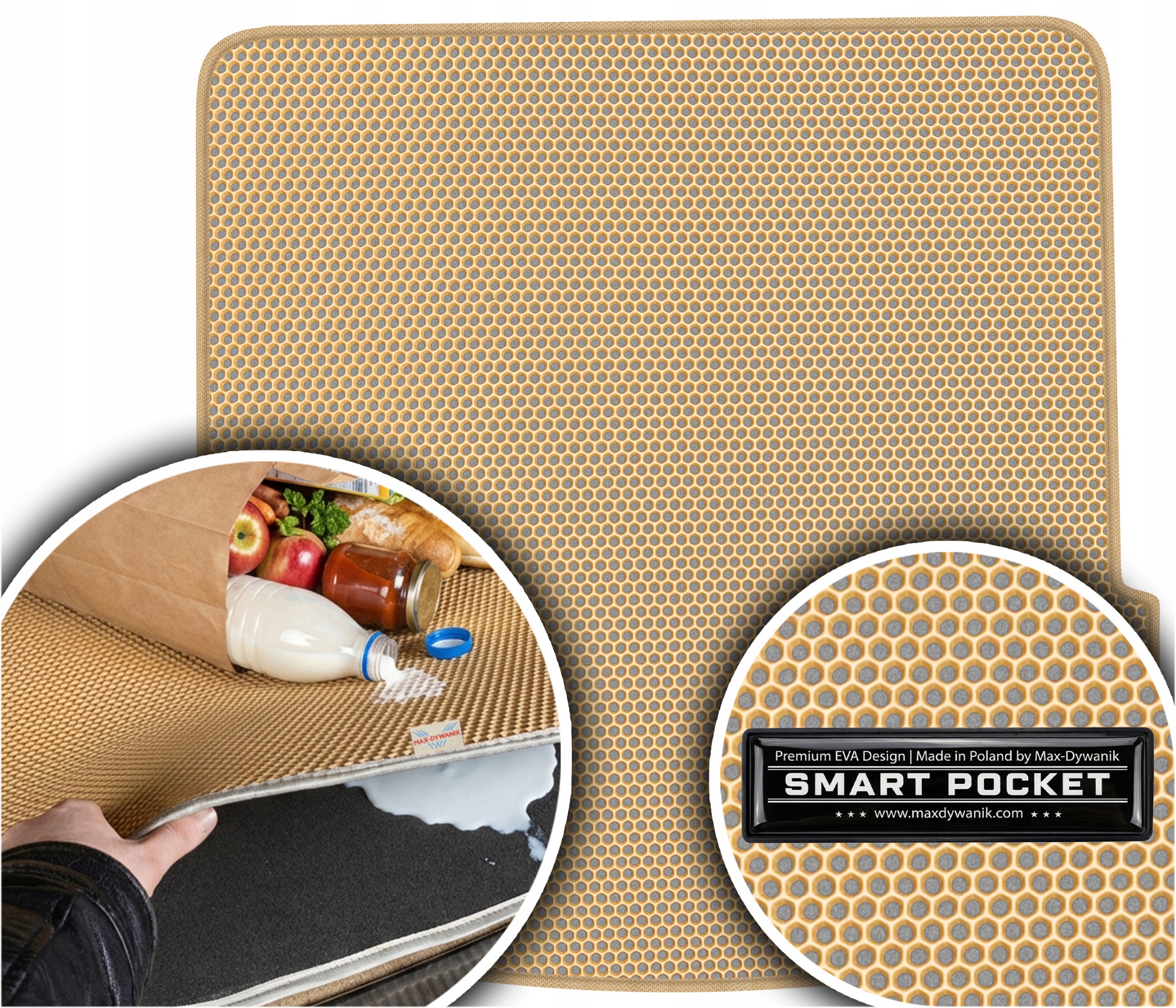 Mazda CX-80 Suv od roku 2025. Vložka batožinového priestoru Eva Smart Pocket Béžová