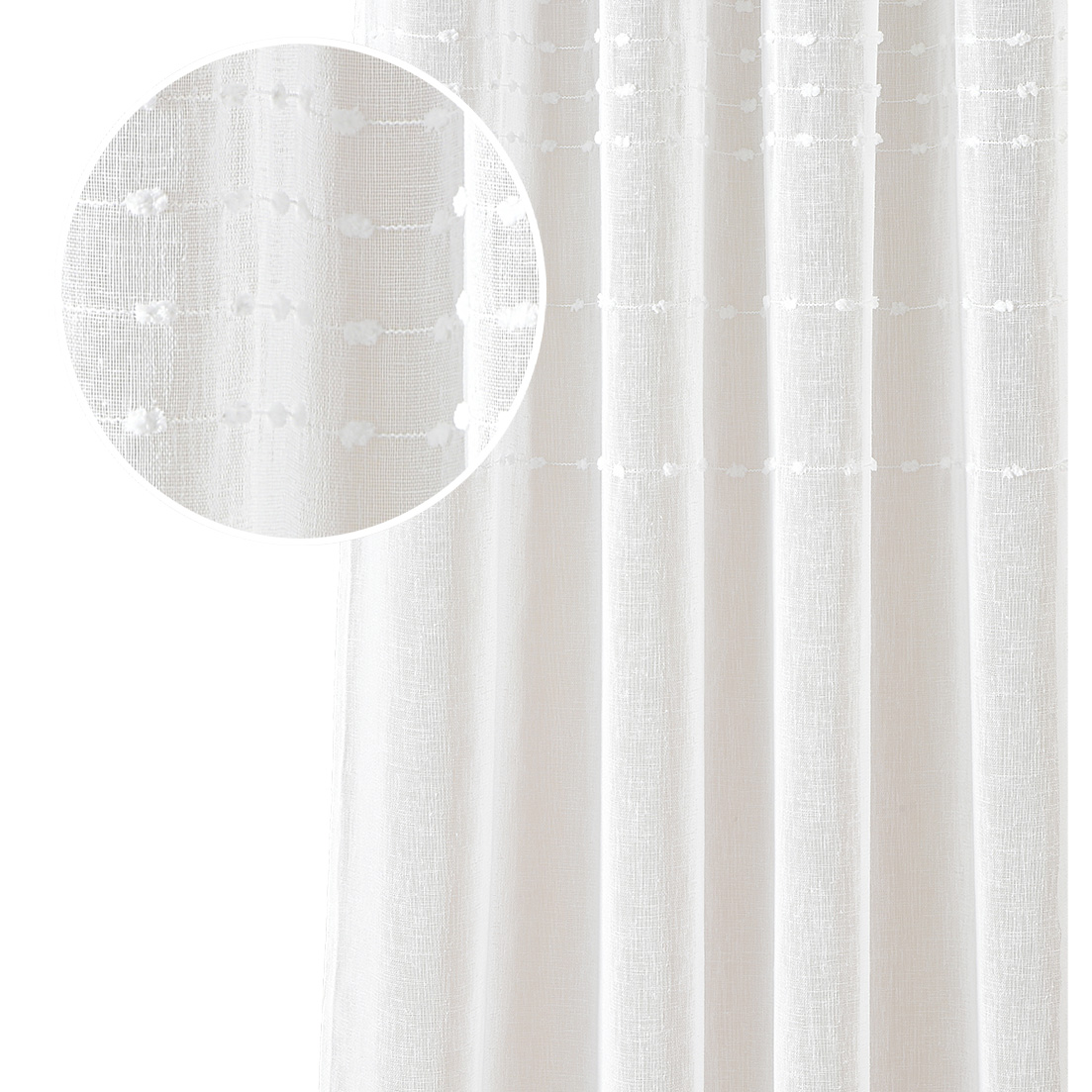 

Firanka gotowa 140x260 biała firana do salonu Mari