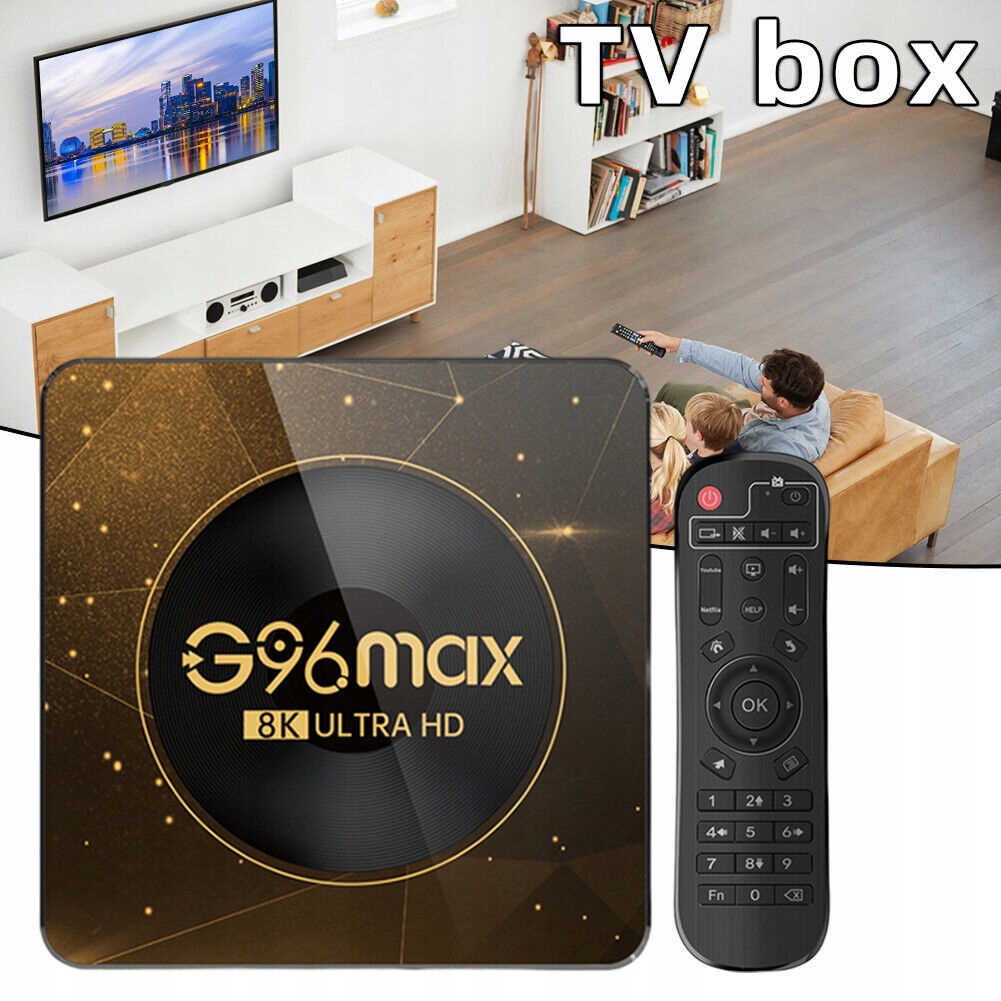 Tv box G96 max 2/16GB android 13.0 Wifi 6 Netflix Značka ostatní