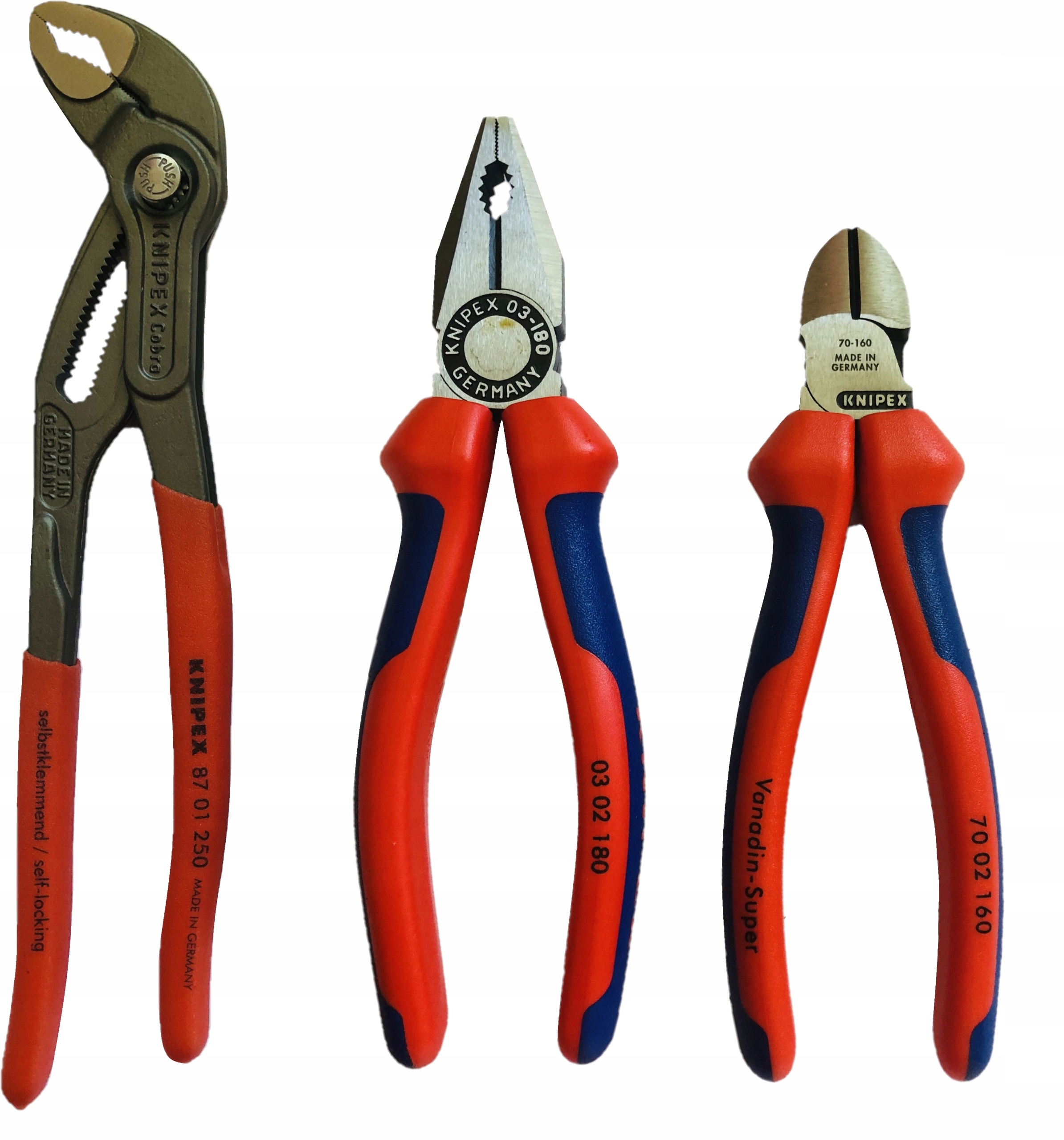 

Knipex Zestaw szczypiec Cobra boczne +kombinerki