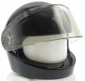 

Lego kask motocyklowy motorowy z szybką czarny