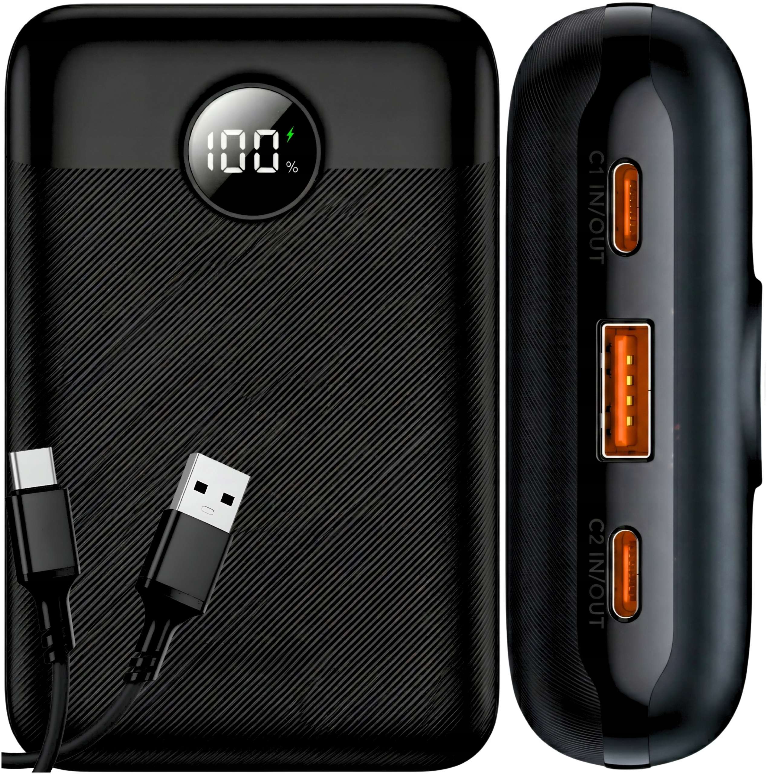Szybki Powerbank 20000 mAh 22,5W Qc Pd Usb C Usb Power Bank Mocny Podróżny