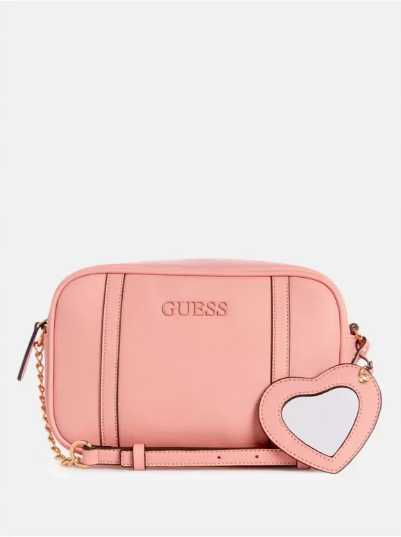 Guess dámská kabelka, crossbody Copper Hill růžová