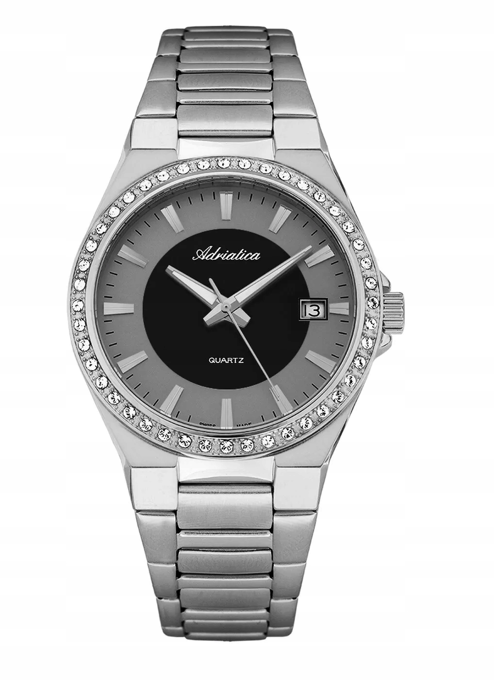 Dámské hodinky Adriatica na náramku A3804.5114QZ – Swarovski Hodinky