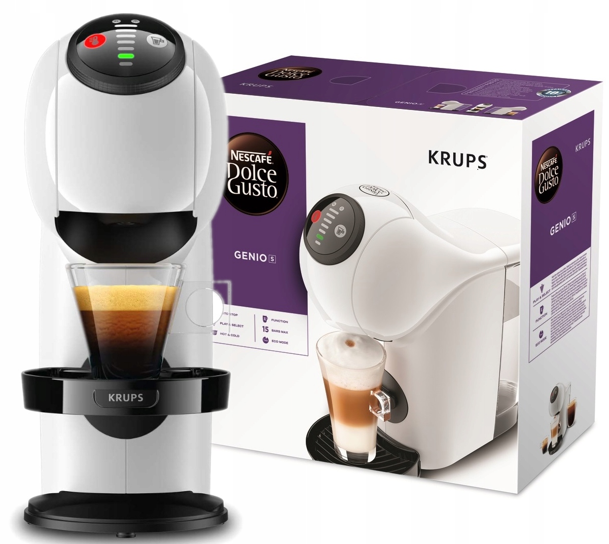 

Ekspres Kapsułkowy Krups Genio Dolce Gusto Biały