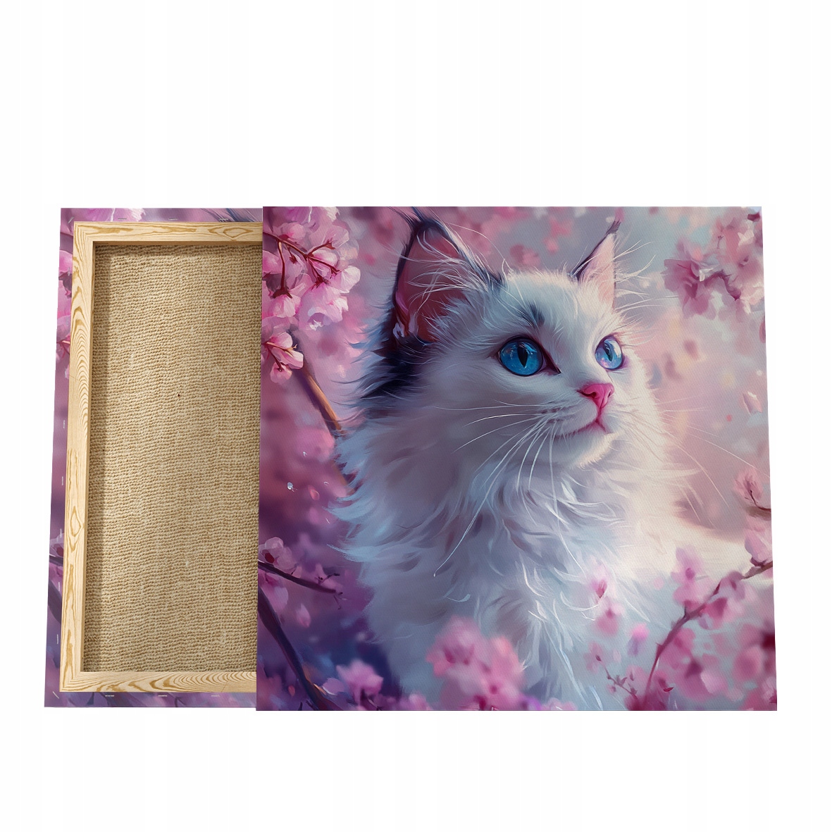 Obraz s kočkou, Obraz na plátně s kočkou, Portrét kočky