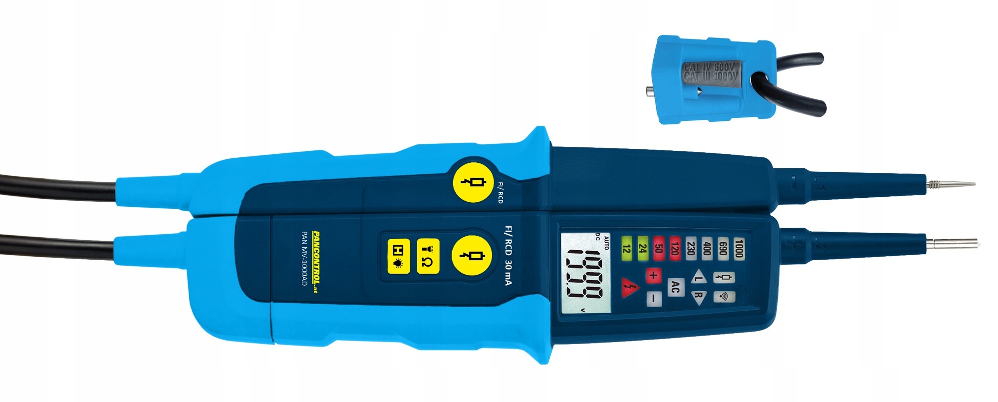 Led a LCD tester napätia 1000 V displej rotujúceho poľa Pancontrol
