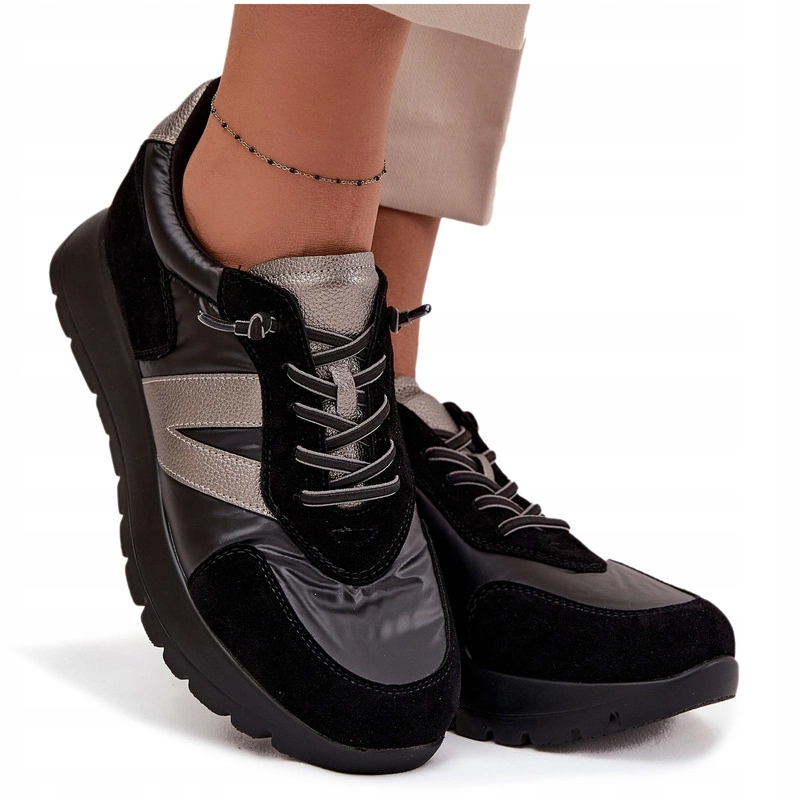 Dámské Polobotky Na Platformě Vinceza 58561 Černé 38