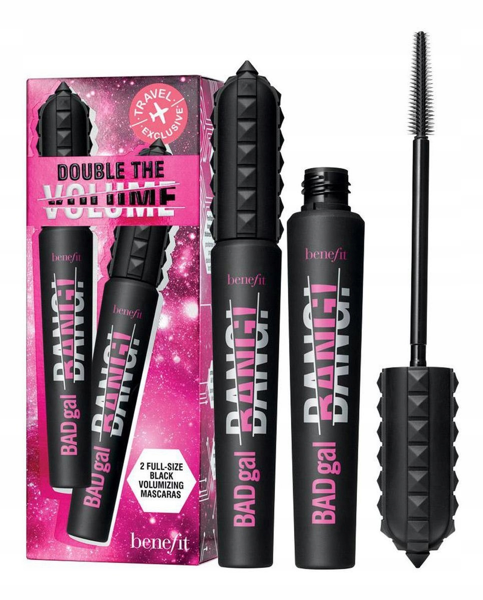 Benefit Double The Volume Travel Set řasenka, černá, 2 x 8.5 g
