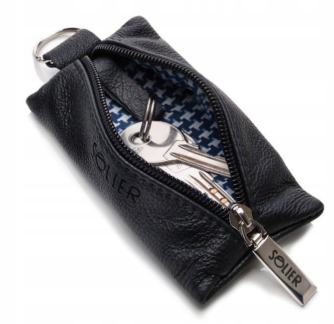 

Etui na klucze pokrowiec skórzany kluczówka Solier