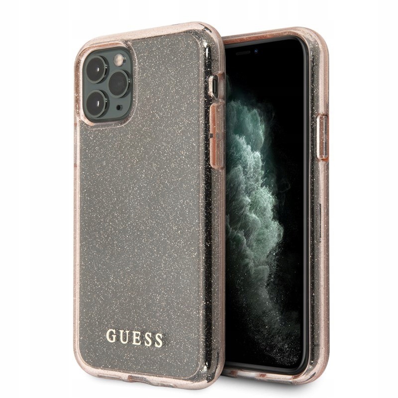 Guess Glitter Case Etui iPhone 11 Pro (Pink)