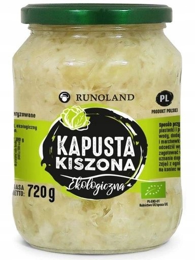 Levně Runoland Kysané zelí Bio 680 g (410 g)