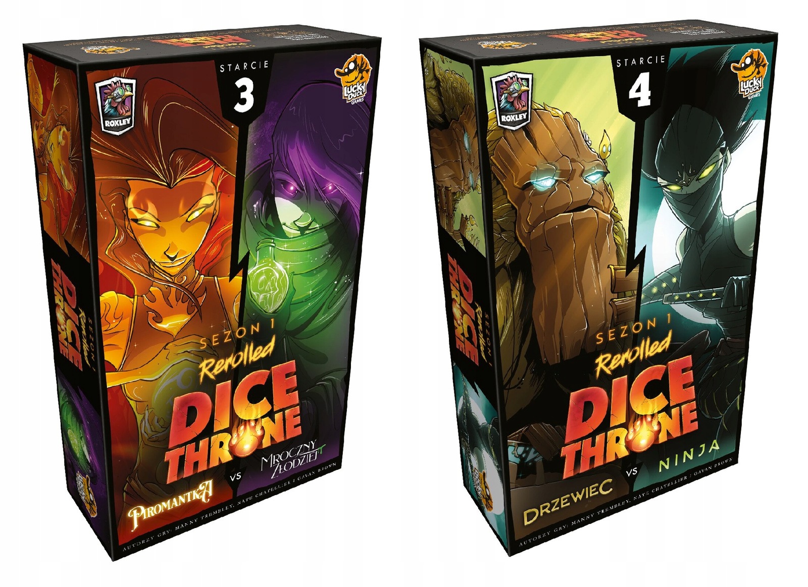 2w1 Gra planszowa Dice Throne Starcie 3+4 Lucky Duck Kościana Pojedynek