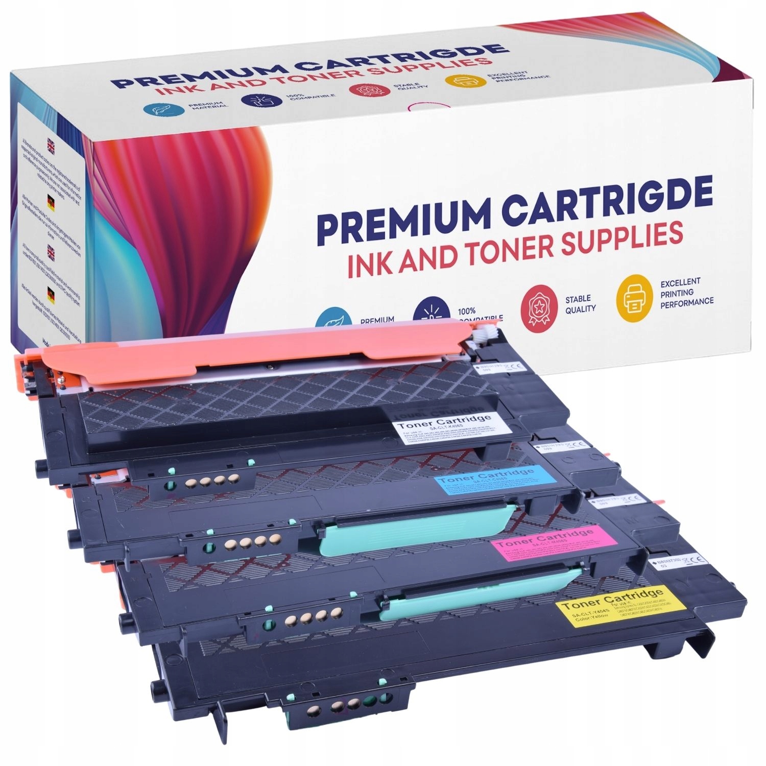 

4x Toner Do Samsung CLT-K406S CLP-365W CLX-3305FN