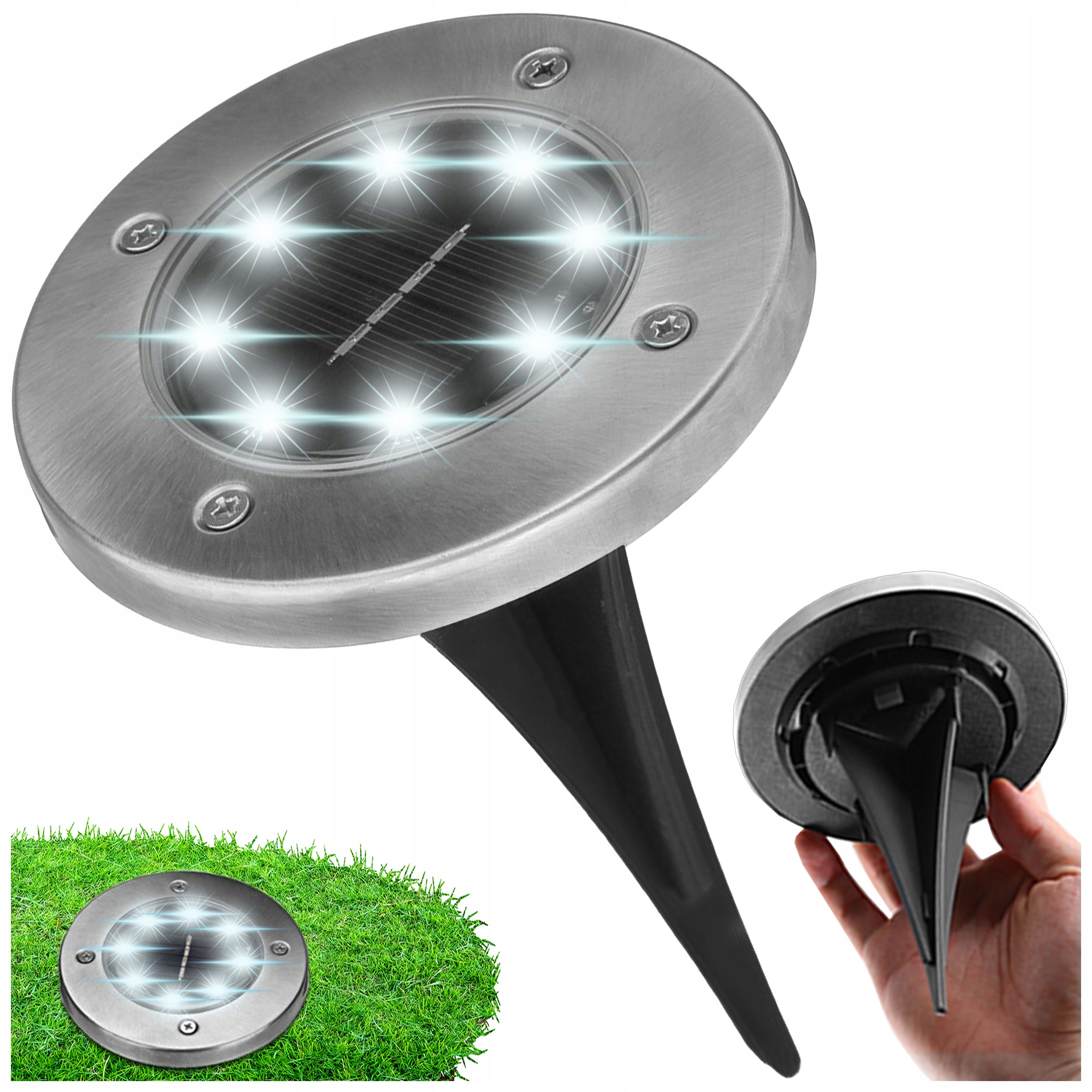 

Lampa Solarna Ogrodowa Led Wbijana Najazdowa Dysk