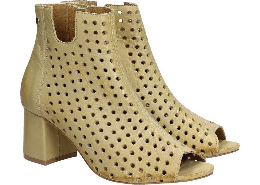 Maciejka Kotníkové Boty 5420S-07/00-5 37 Žlutá ažurová nad kotník