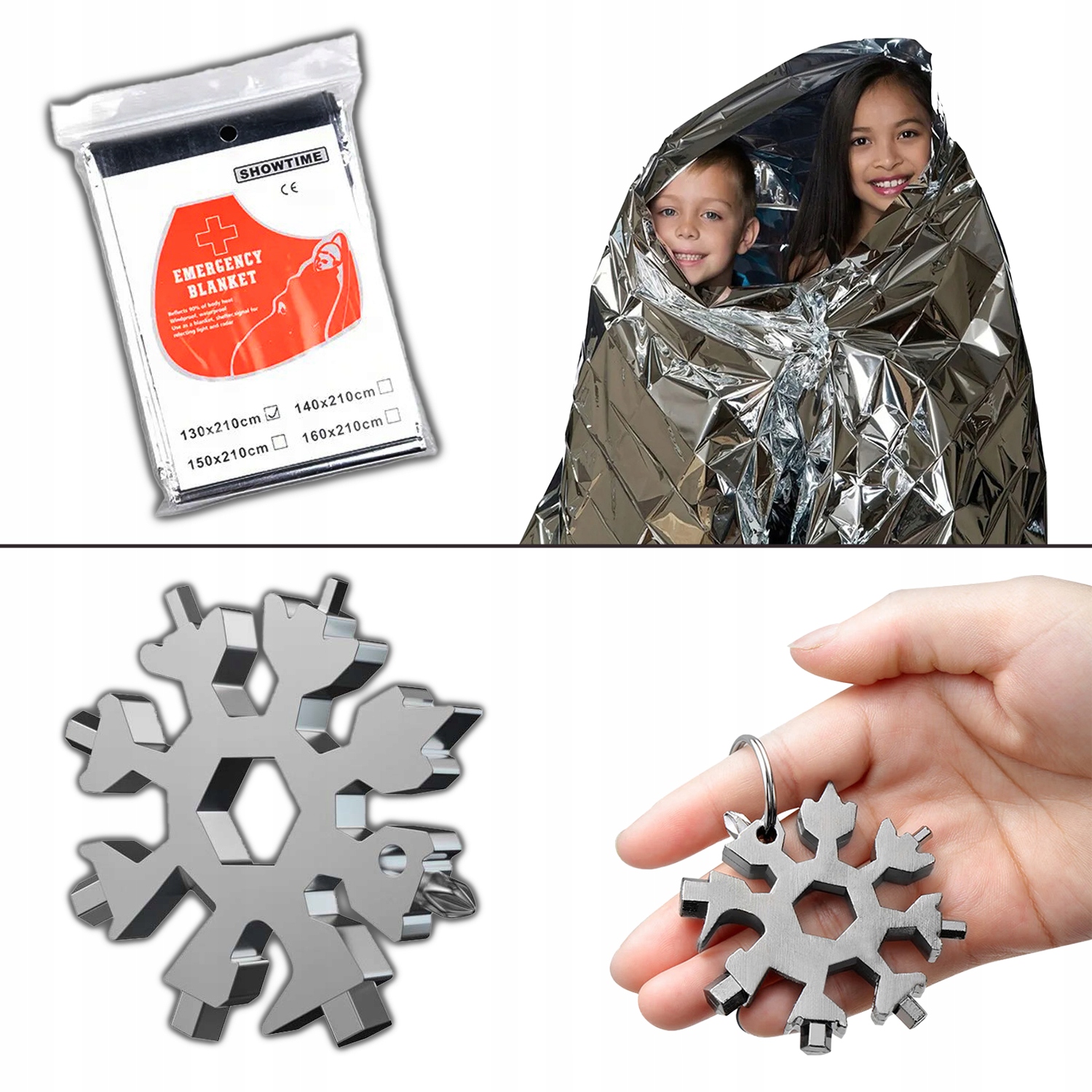 Wojskowy Survivalowy Zestaw Przeżycia Survival Niezbędnik Multitool 52el XL Model WIELOFUNKCYJNY ZESTAW SURVIVALOWY 52 elementów