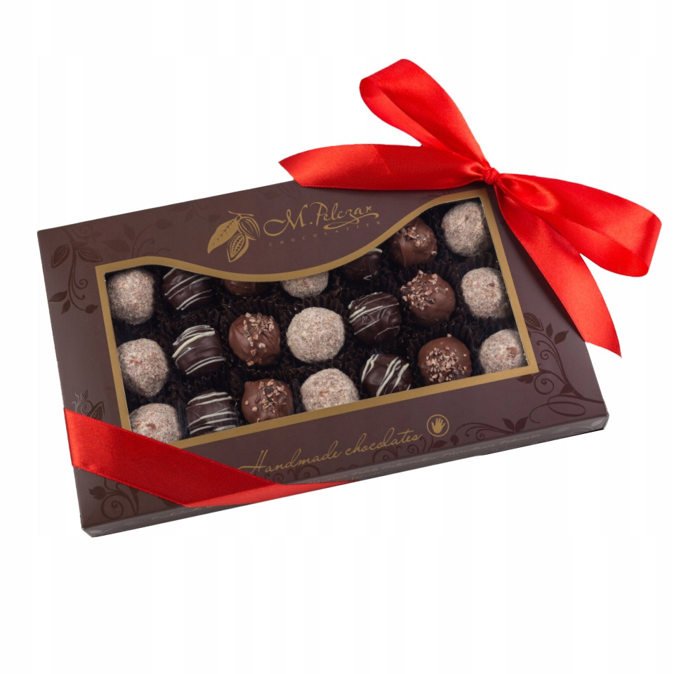 Zestaw trufli miodowe karmelowe szarlotka 21 szt