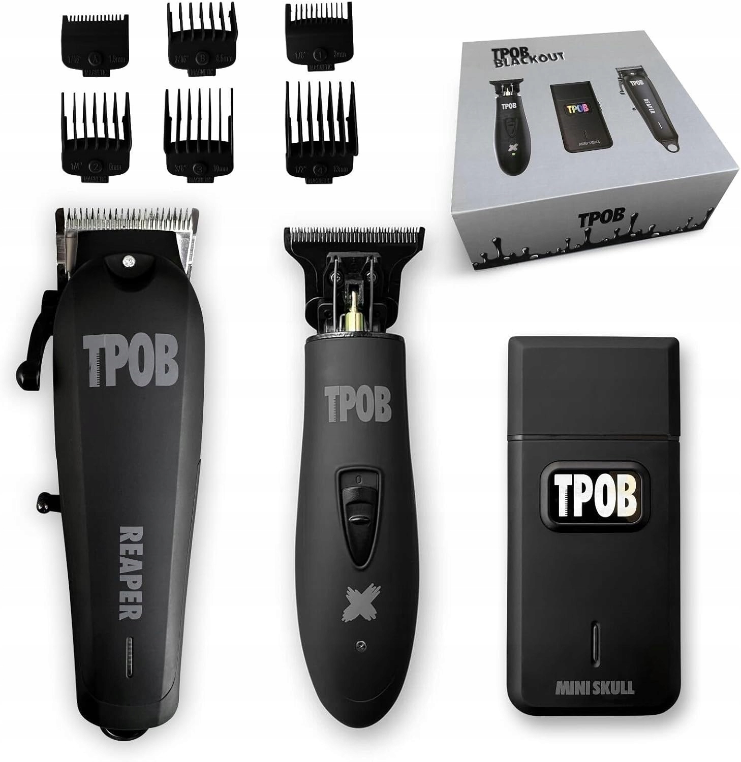 Holicí strojek kadeřnický set Tpob Slime 2 Black Clipper