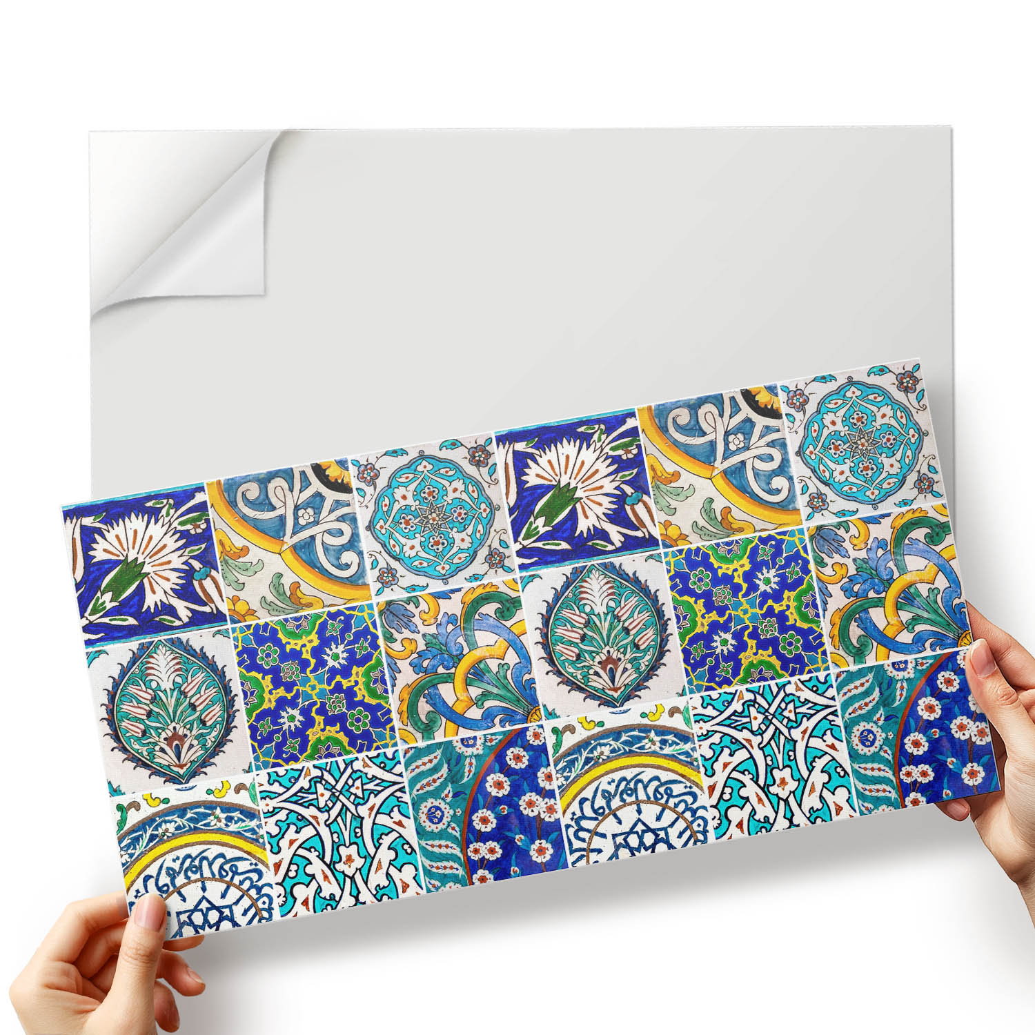 Nástěnné Pvc dlaždice Samolepící keramické mozaiky ve vzorech 10x40x20 cm
