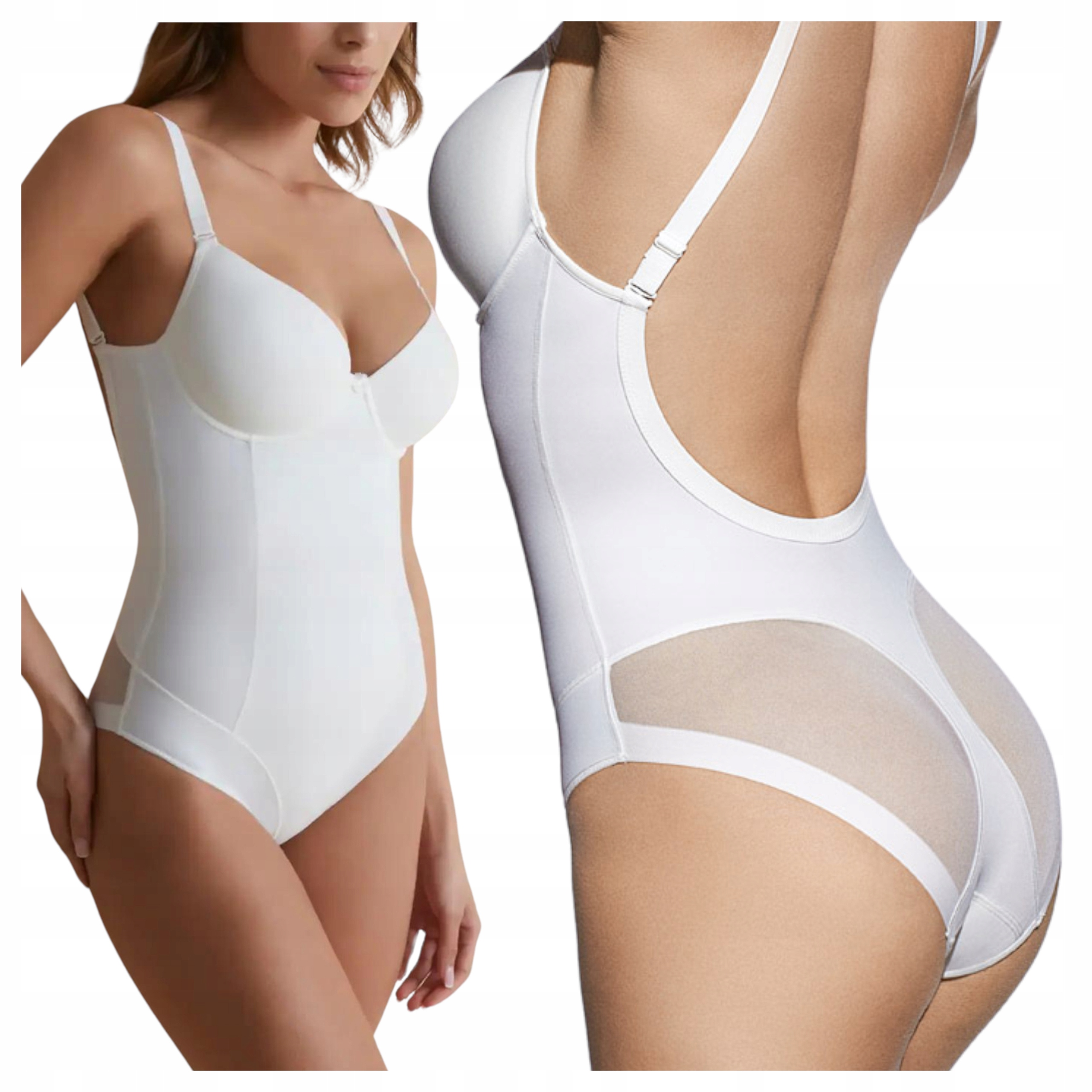 Modelovací body Zeštíhlující hladké odkryté záda 95B Giorgia Perlové