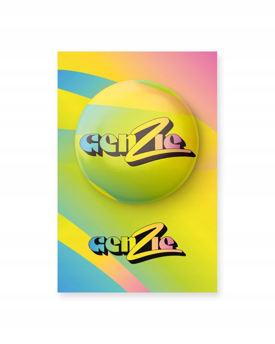 Pin GenZie logo Marka inna