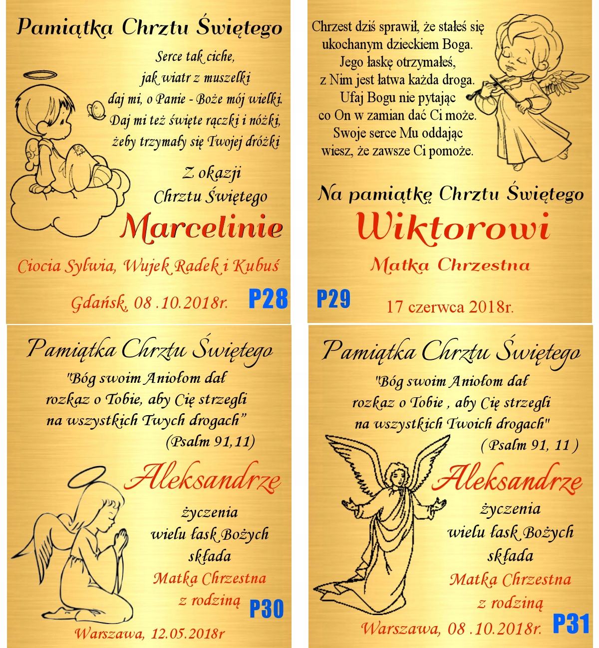 Złoty Łańcuszek z Krzyżykiem 585 Chrzest Komunia Grawer Okazja chrzest/komunia