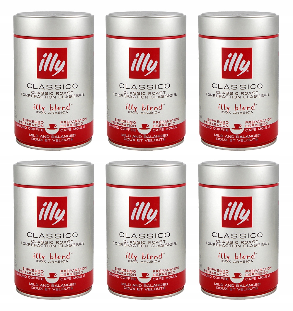 Kawa mielona Illy Classico 250 g 6 szt.