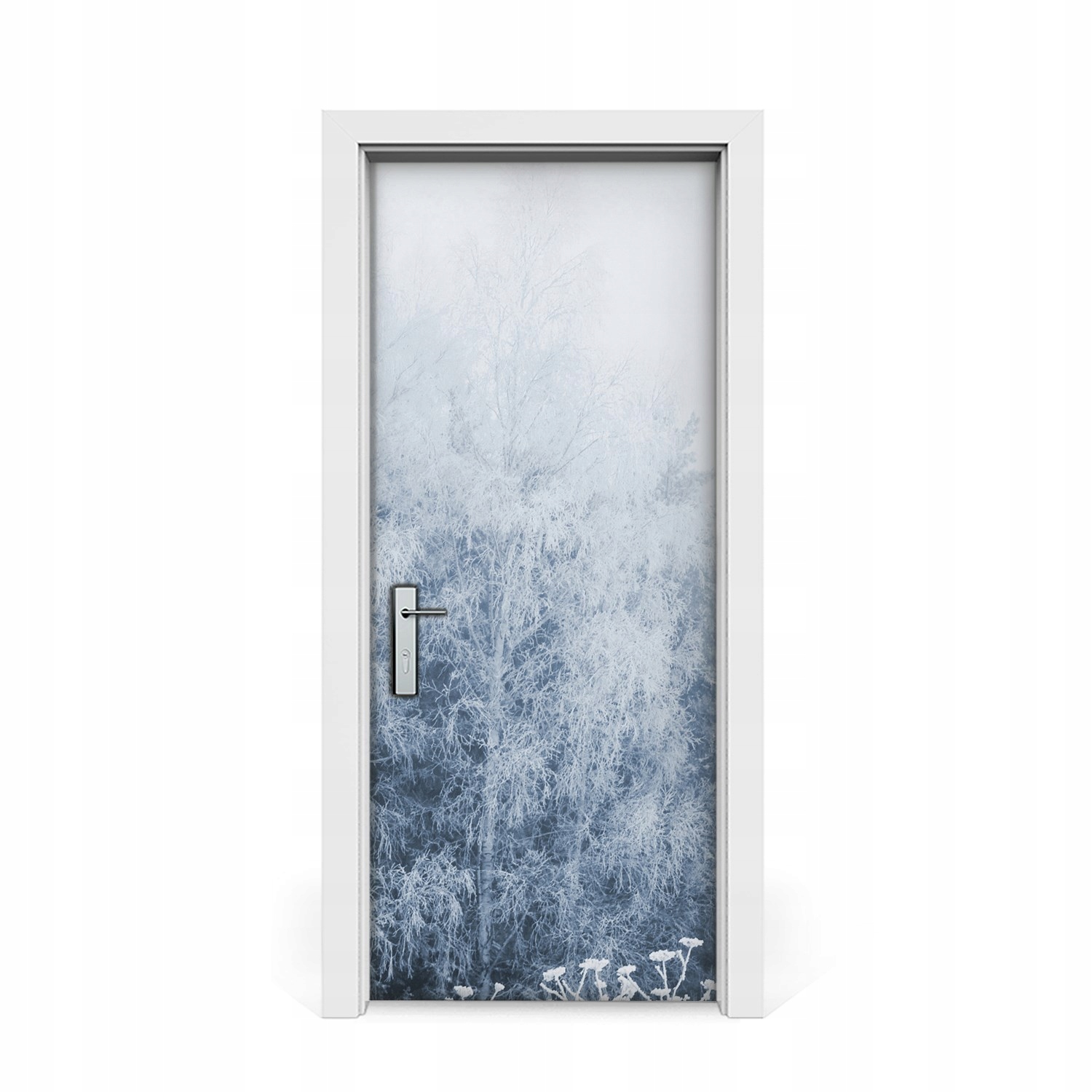 

Naklejka na drzwi Zimowe drzewa krajobraz 85x205