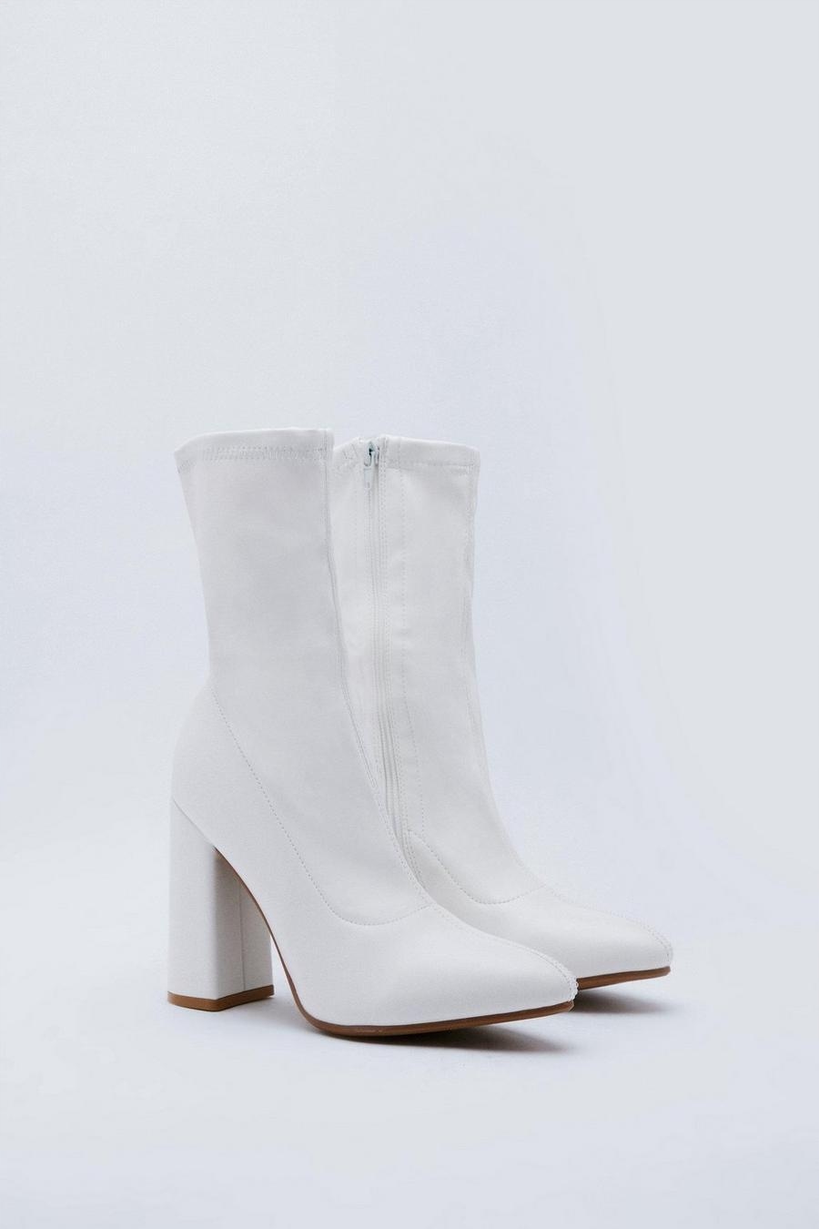 BOOHOO BIAŁE BOTKI ZA KOSTKĘ 889 XXJ__36 Rozmiar 36