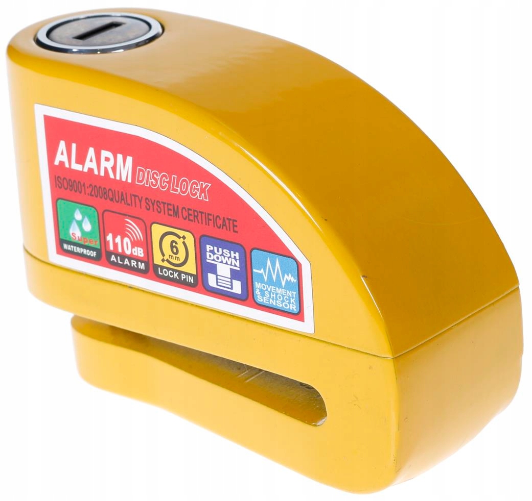 Замок с сигналом тревоги 110ДБ желтый замок циферблата