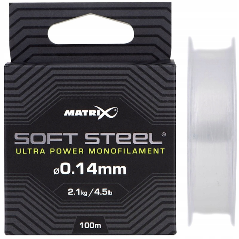 Żyłka Matrix Soft Steel Ultra Power Monofilament 0.14mm 2.10kg 4.50lb 100m