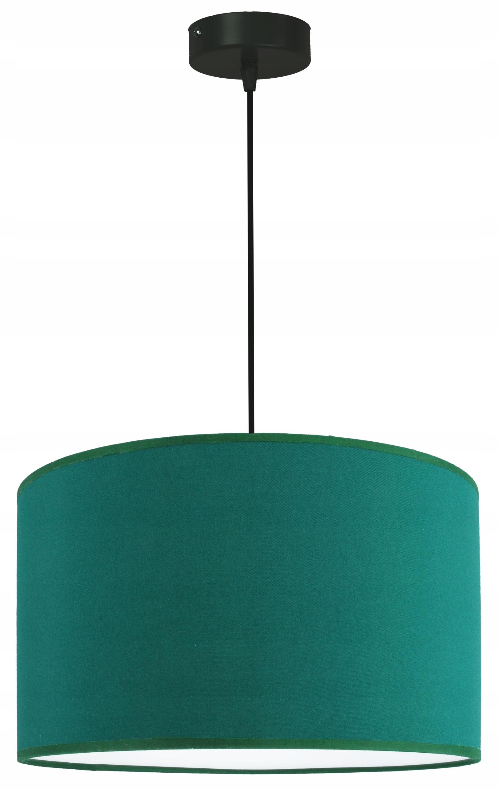 Moderní závěsná stropní lampa zelené stínidlo 35 cm lustr, obývací pokoj, Led