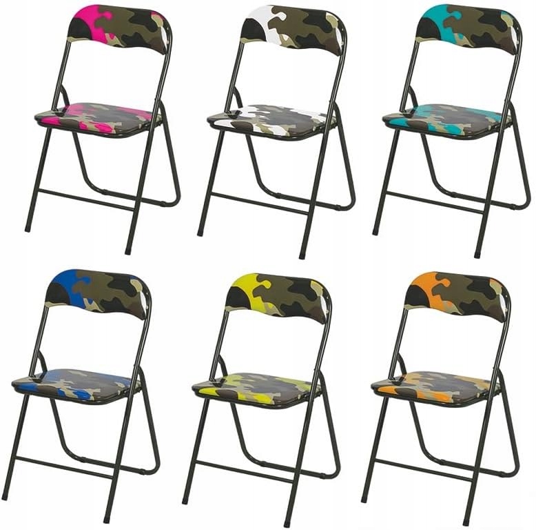 Záhradná Stolička S Operadlom, Skladací Konferenčný Sedák, Sada 6KS