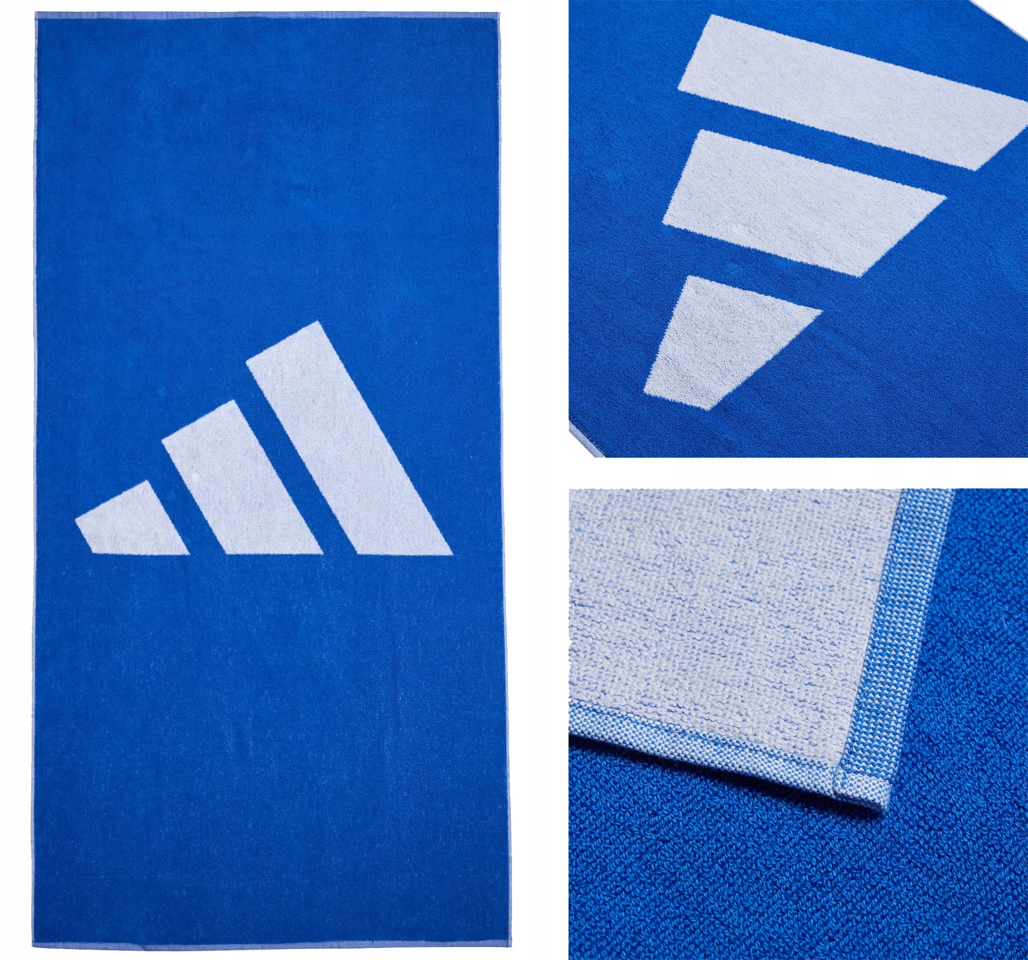 Adidas Duży Ręcznik Na Basen Kąpielowy Szybkoschnący Chłonny Frotte 140X70