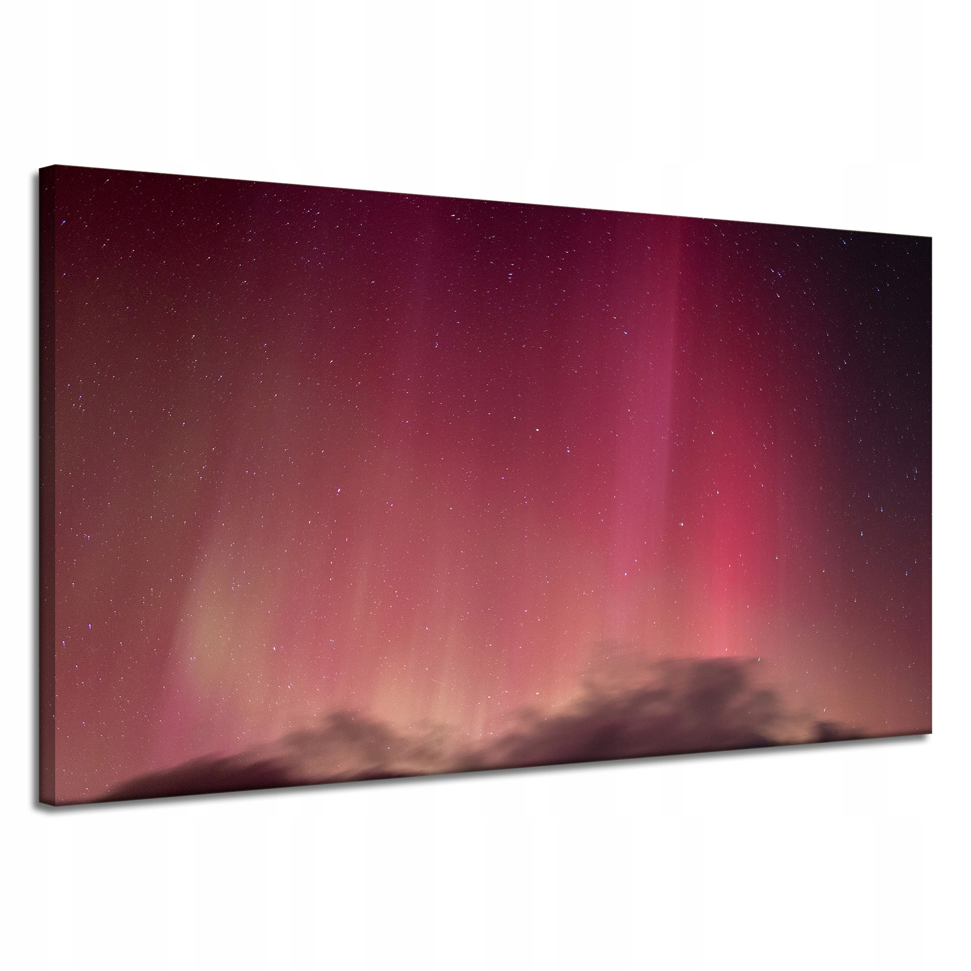 Obraz na plátně Vesmír Polární záře Červené nebe Astronomie 120x70