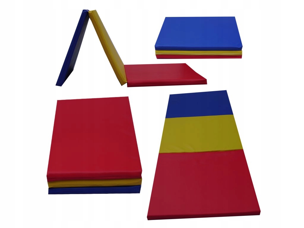 Skládací Gymnastická A Rehabilitační Žiněnka 3dílná 180x60x5 cm vícebarevná