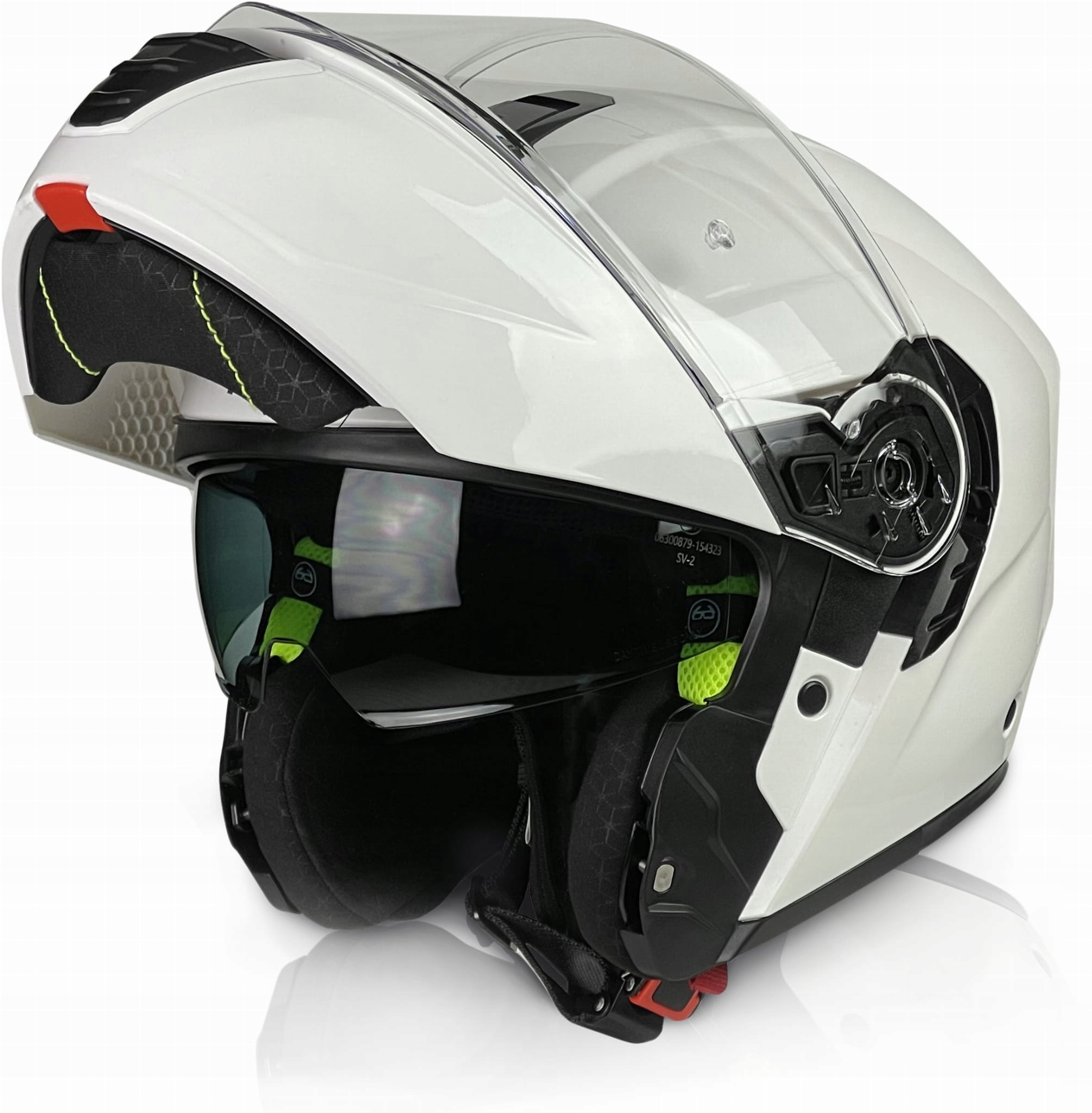 Naxa F07 Motocyklová Prilba Biela Pinlock XXL