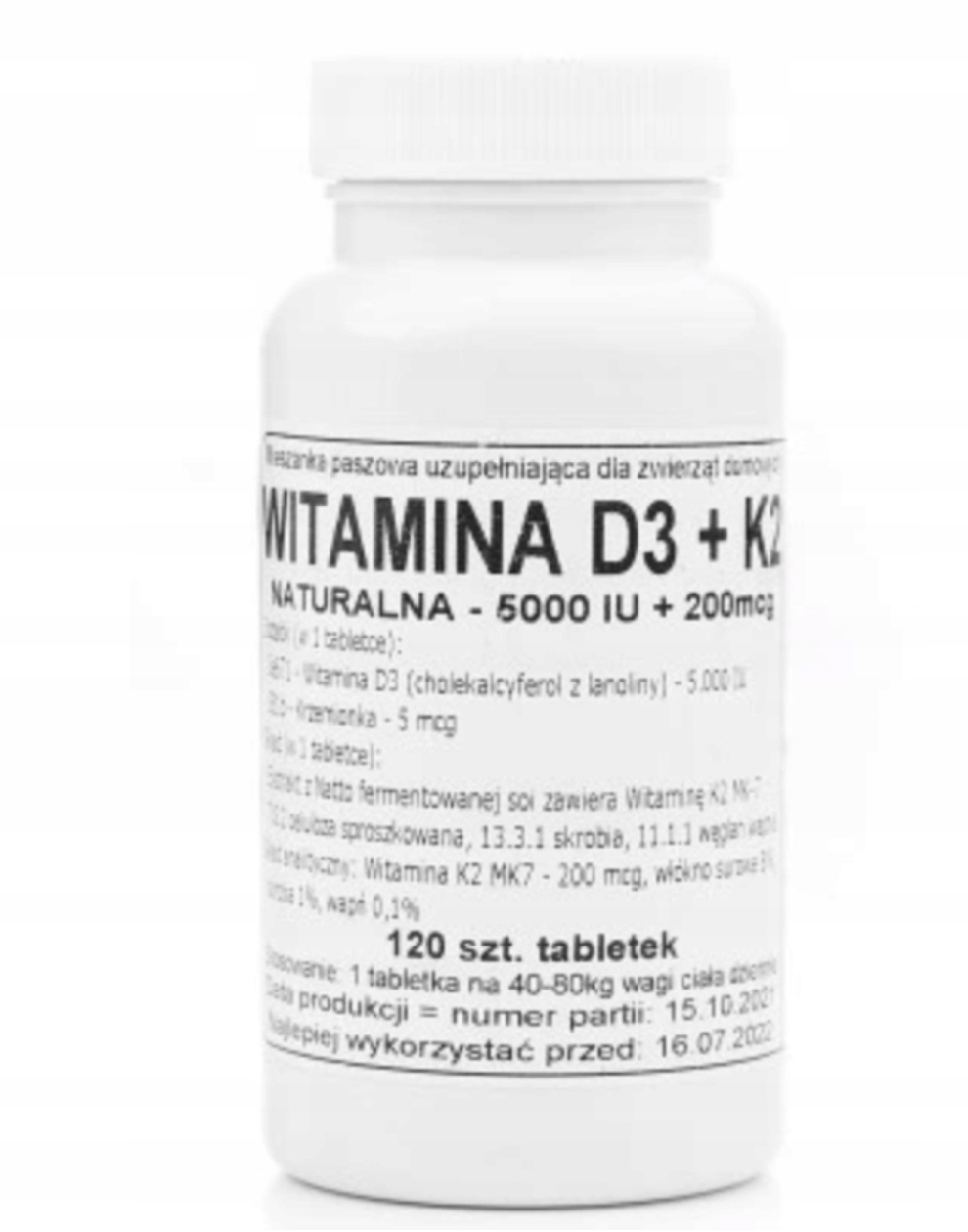 D3 +K2 Podkowa tabletki 120 szt.