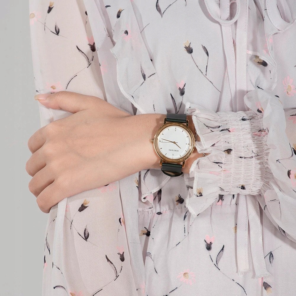 Zegarek Drewniany Cienki BOBO BIRD T21 Damski BOX Typ naręczny