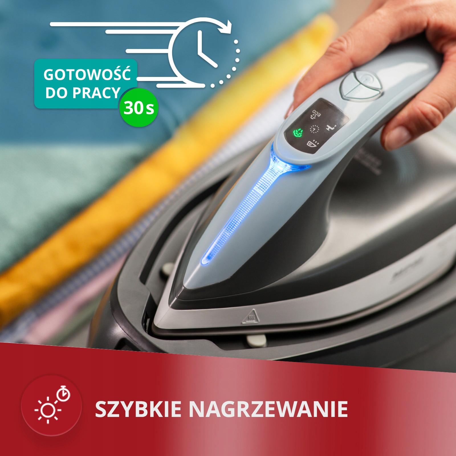 Żelazko stacja pary generator pary 3000W mocne MPM MZE-23 Marka MPM